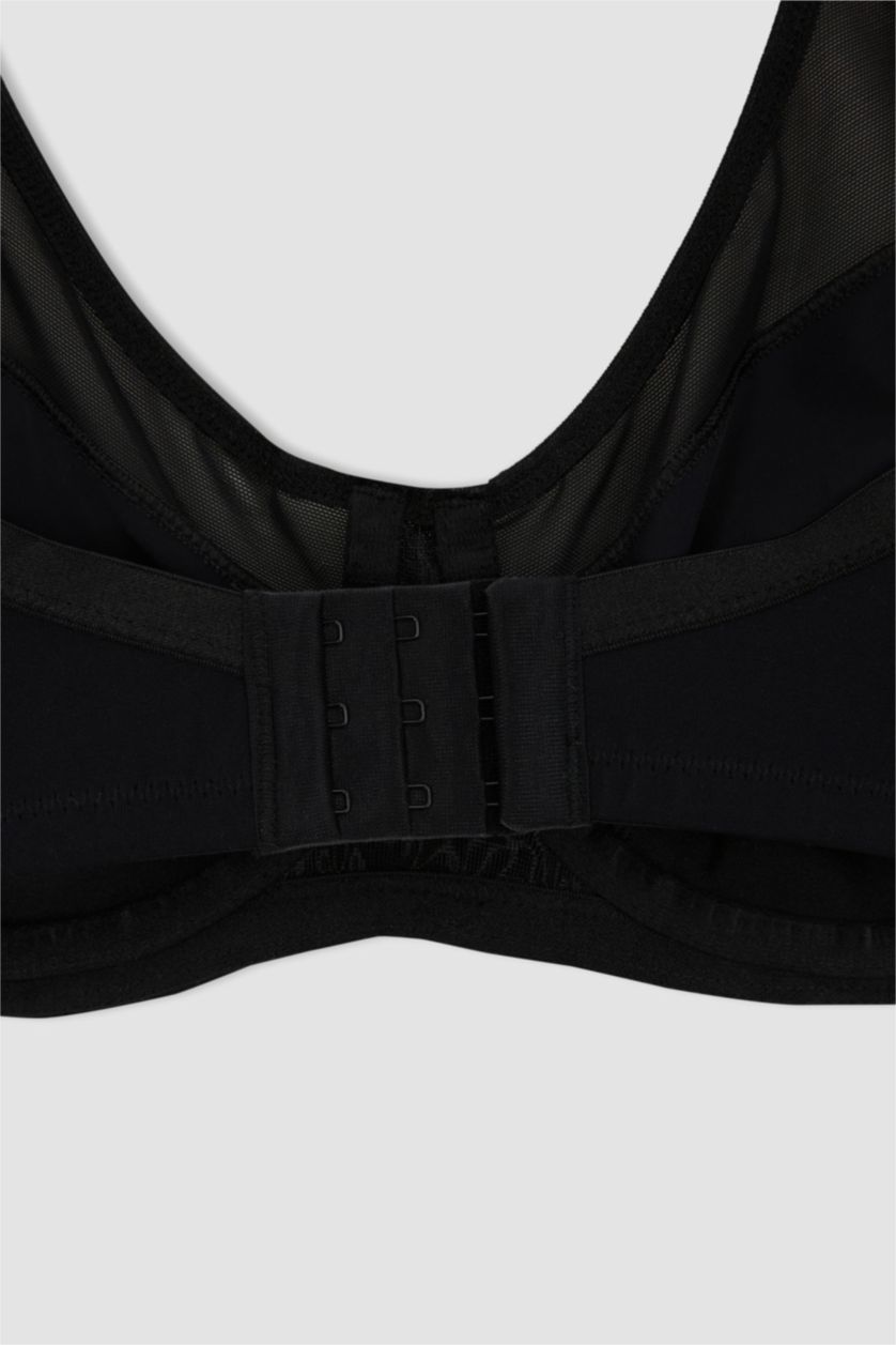 حريمي أسود حمالة صدر برا مقاس كبير بدون بطانة بدون تغطية