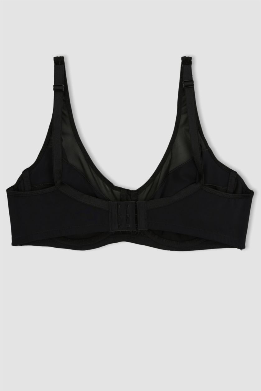 حريمي أسود حمالة صدر برا مقاس كبير بدون بطانة بدون تغطية