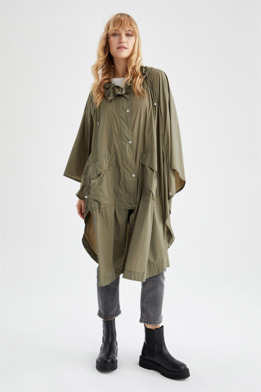 Kadın Haki Yağmurluk