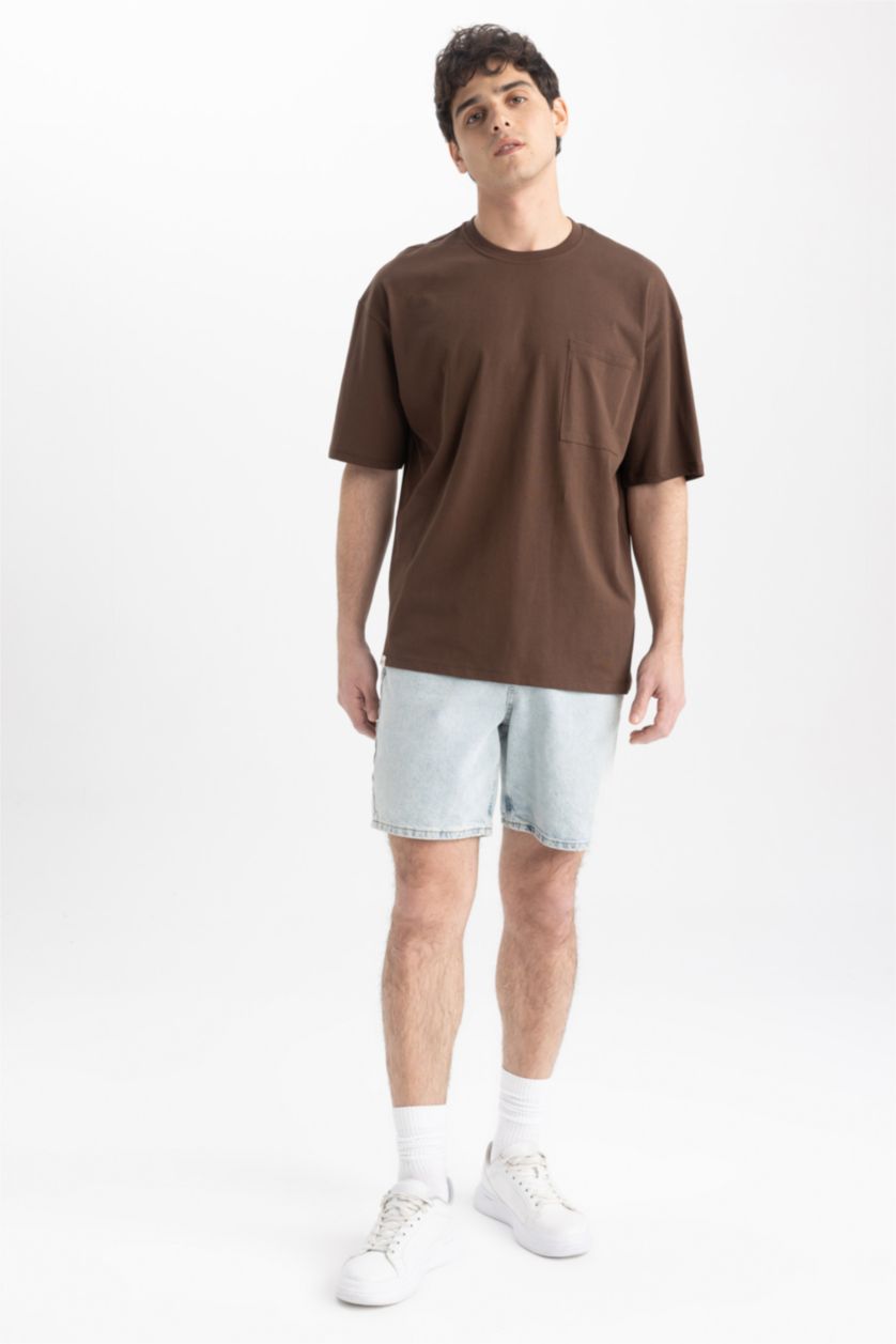 MAN Brown Oversize Fit Short Sleeve T-Shirt