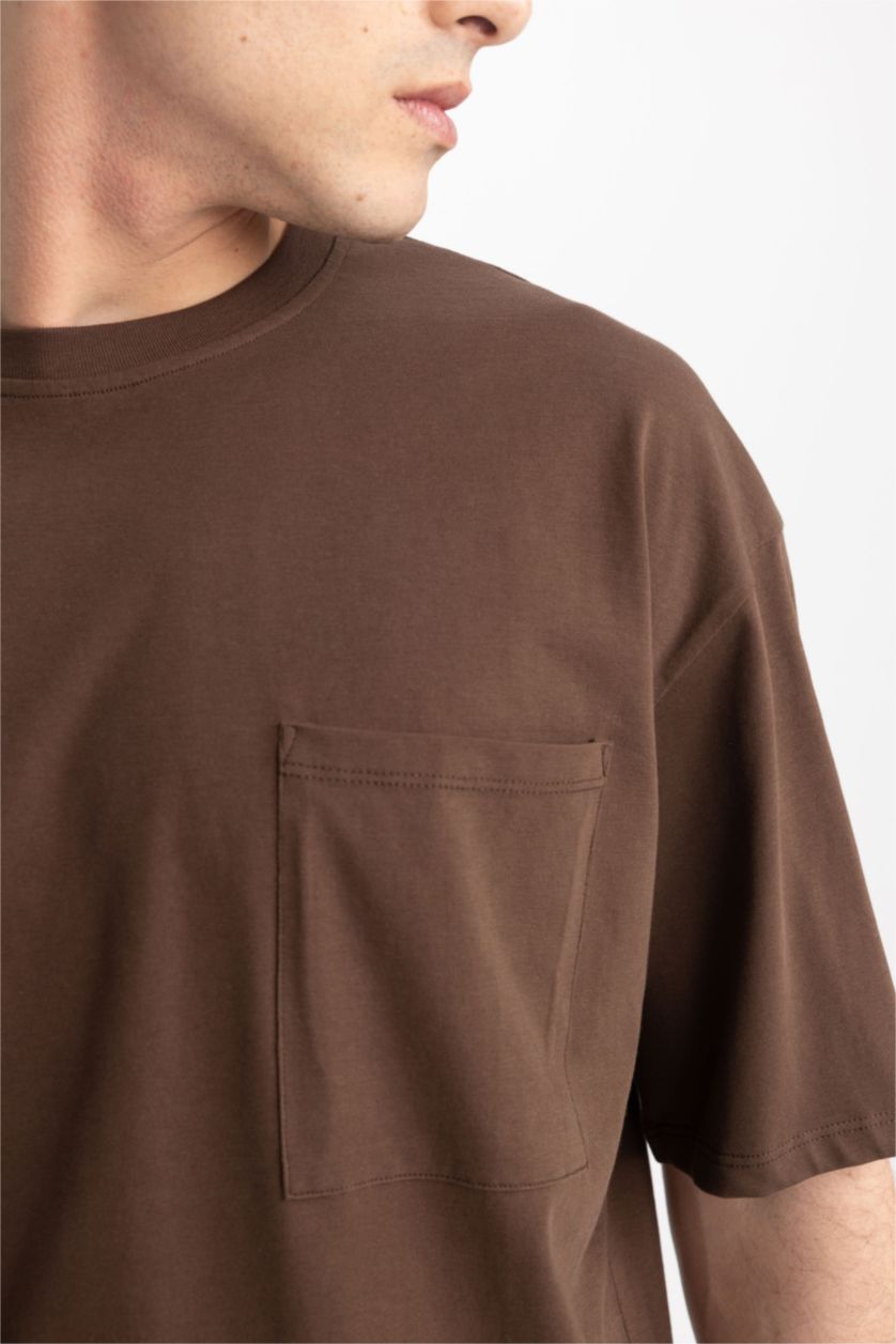 MAN Brown Oversize Fit Short Sleeve T-Shirt