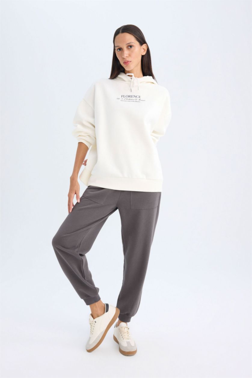 WOMAN Anthracite Regular Fit Jogger Basic Sweatpants