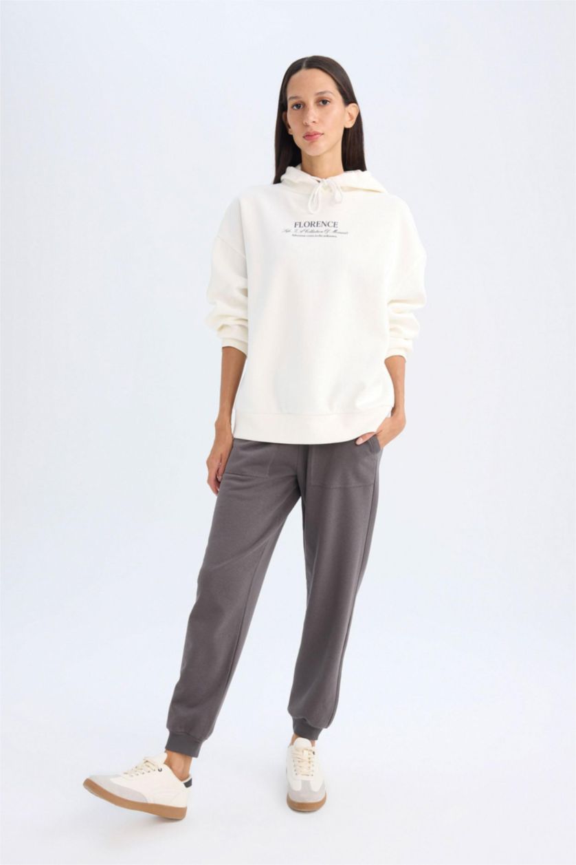 WOMAN Anthracite Regular Fit Jogger Basic Sweatpants