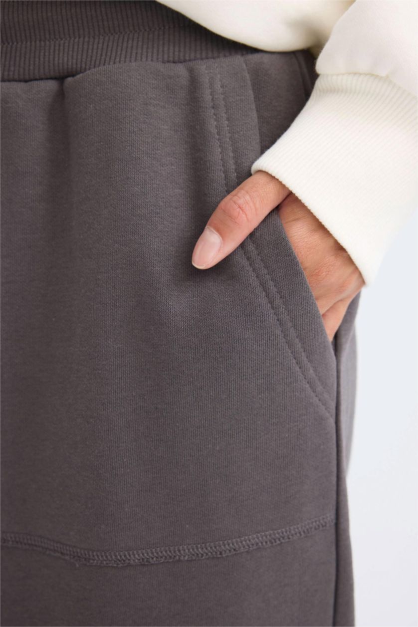 WOMAN Anthracite Regular Fit Jogger Basic Sweatpants