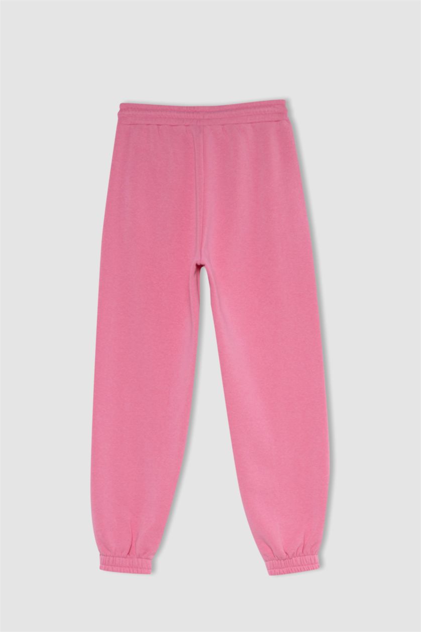 WOMAN Pink jogger Thick Sweatshirt Fabric Trousers