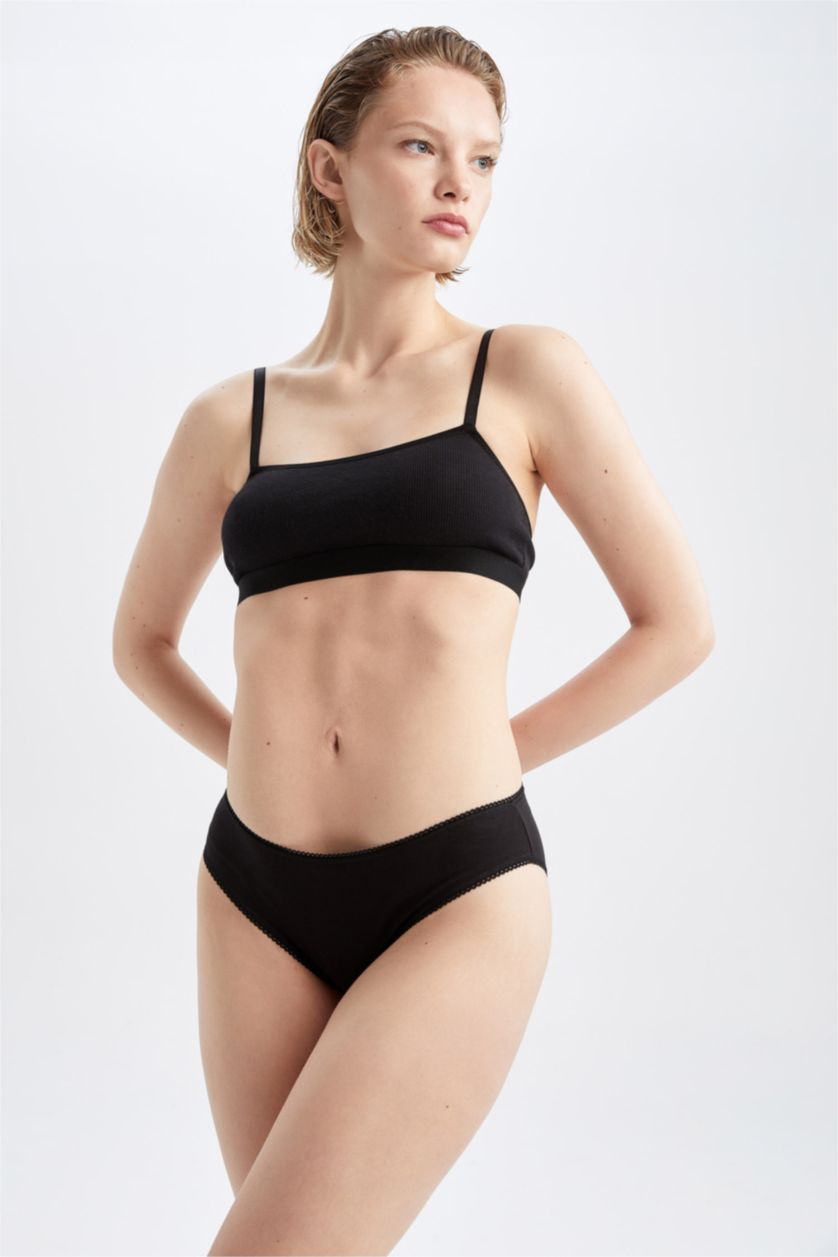 حريمي أسود عبوة كلوت سليب Fall in Love من من 7 قطع