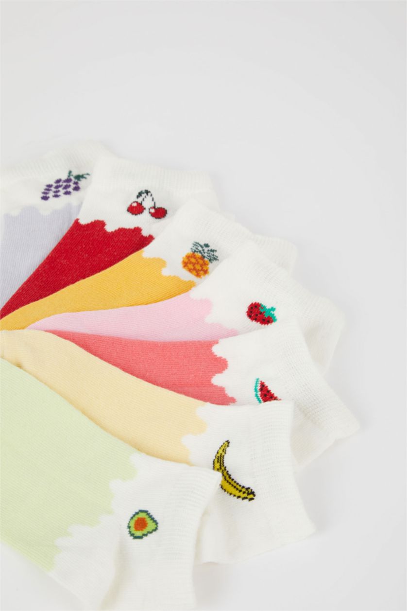 FILLES Karma Lot de 7 paires de chaussettes courtes en coton pour fille