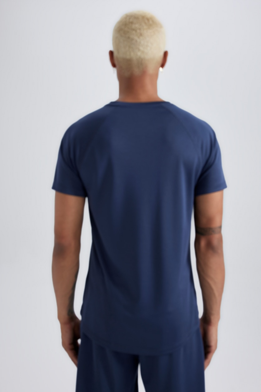 Men NAVY Slim Fit Short Sleeve T-Shirt