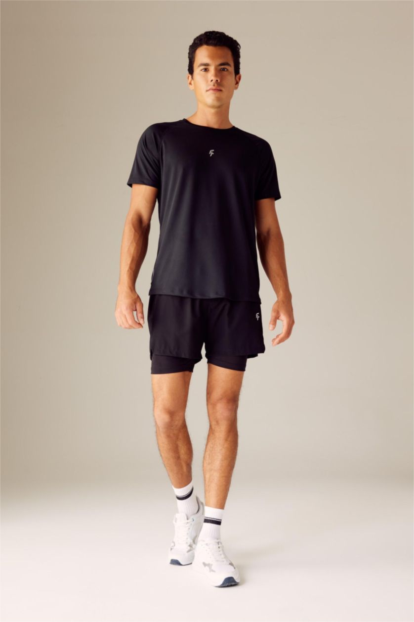 MAN Black Slim Fit Short Sleeve T-Shirt