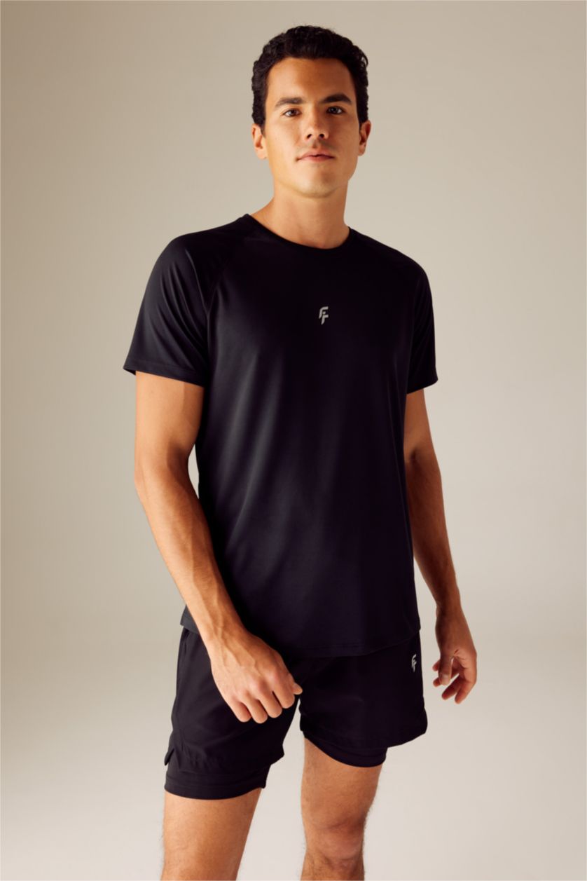 MAN Black Slim Fit Short Sleeve T-Shirt