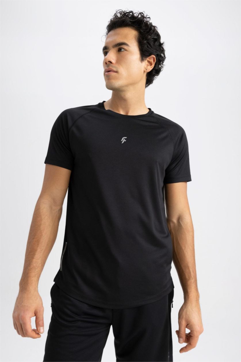 MAN Black Slim Fit Short Sleeve T-Shirt