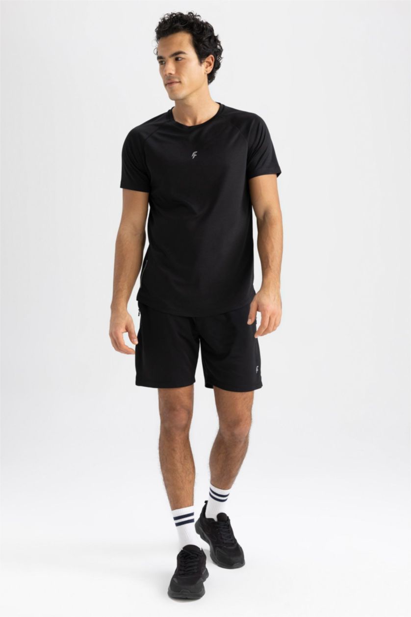 MAN Black Slim Fit Short Sleeve T-Shirt