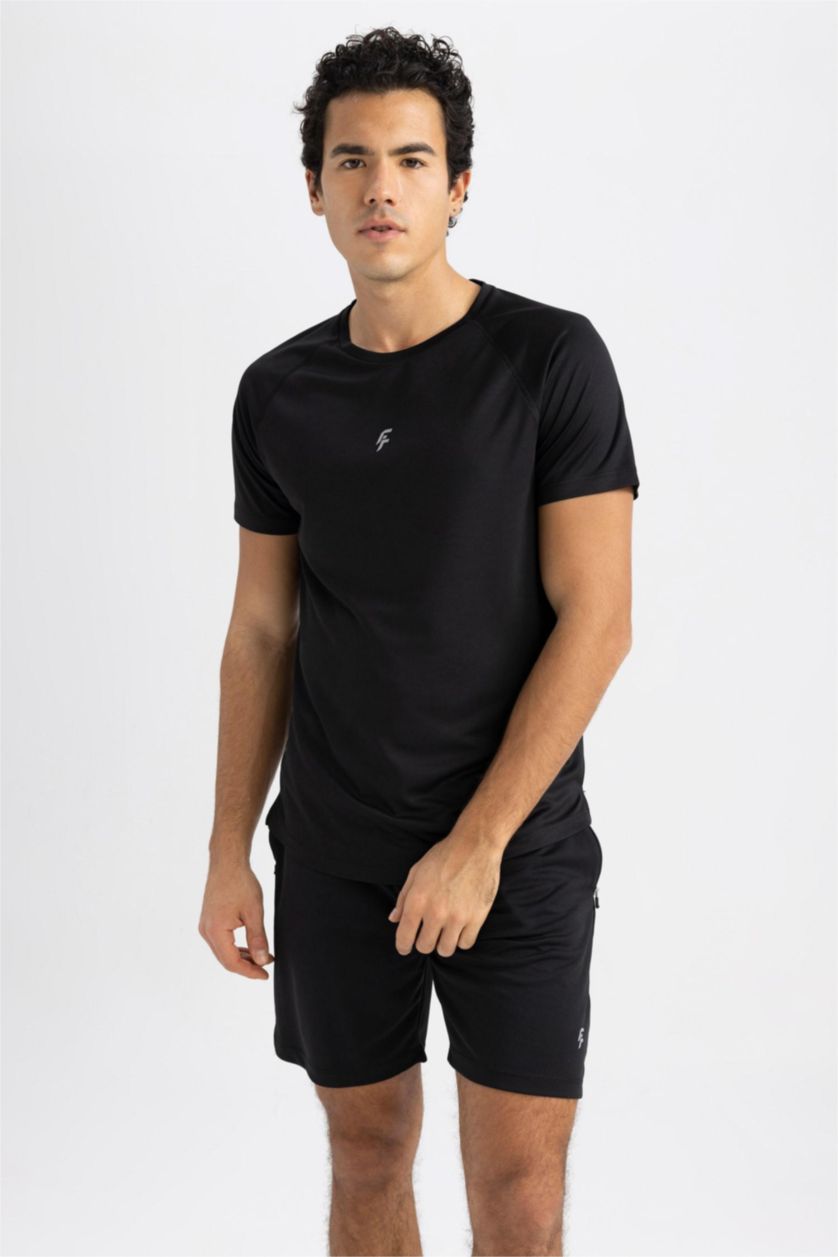 MAN Black Slim Fit Short Sleeve T-Shirt