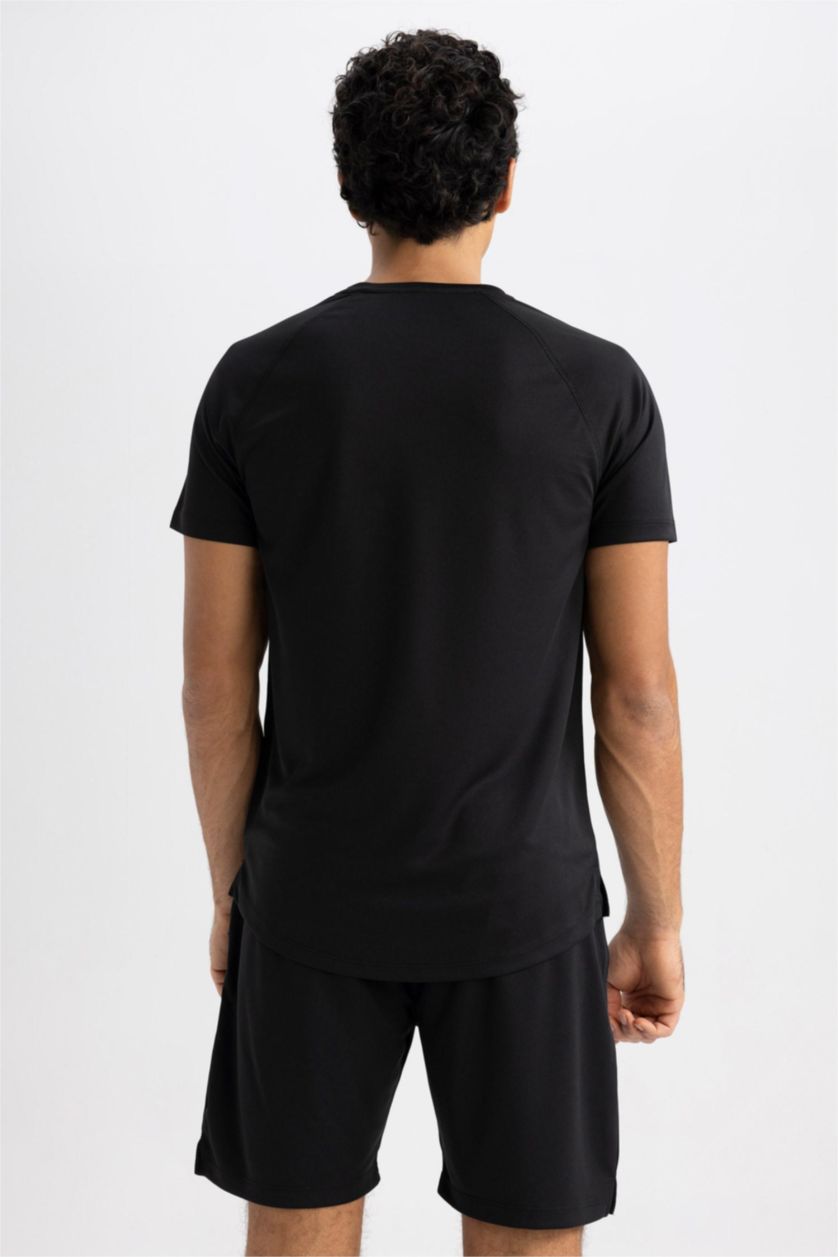 MAN Black Slim Fit Short Sleeve T-Shirt