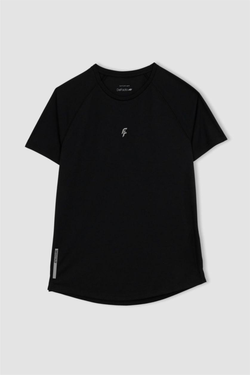 MAN Black Slim Fit Short Sleeve T-Shirt