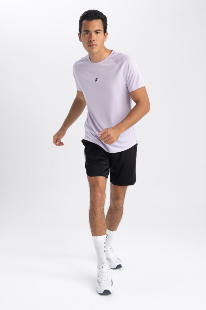 MAN Light Lilac Slim Fit Short Sleeve T-Shirt