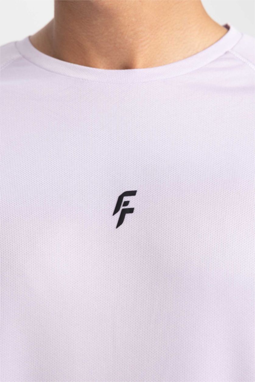 MAN Light Lilac Slim Fit Short Sleeve T-Shirt