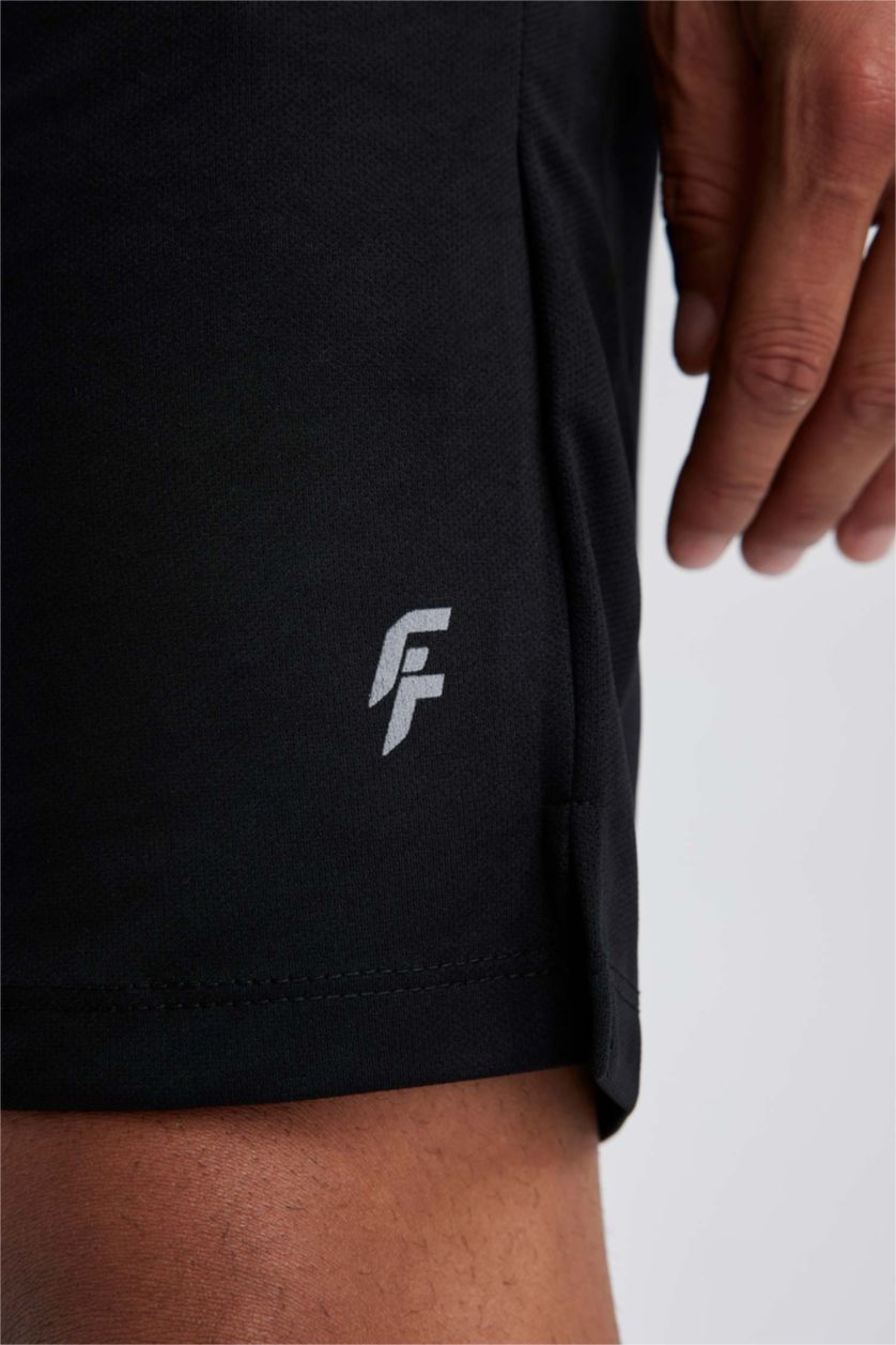 HOMME Noir Short Coupe slim raccourcie