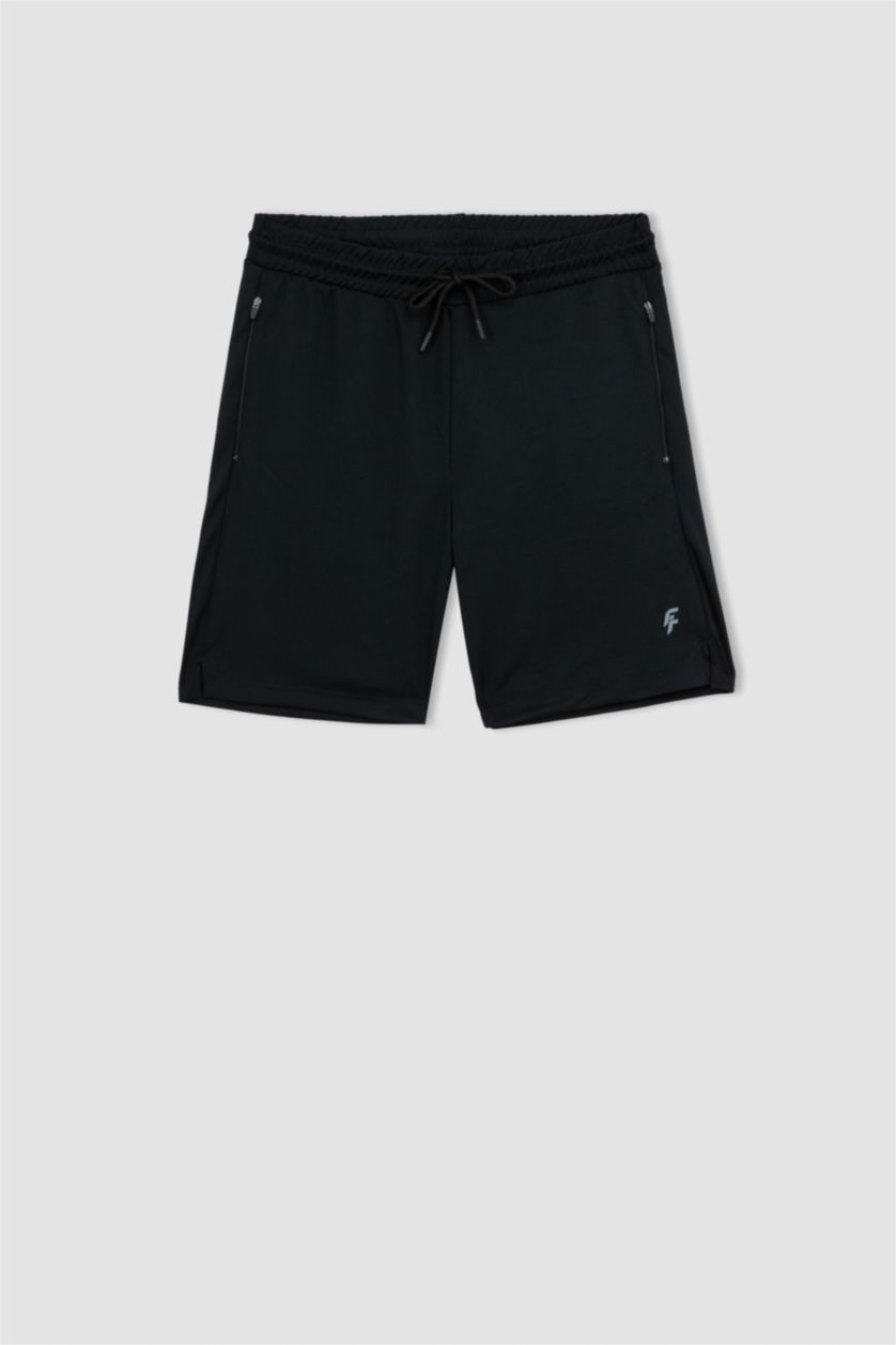 HOMME Noir Short Coupe slim raccourcie