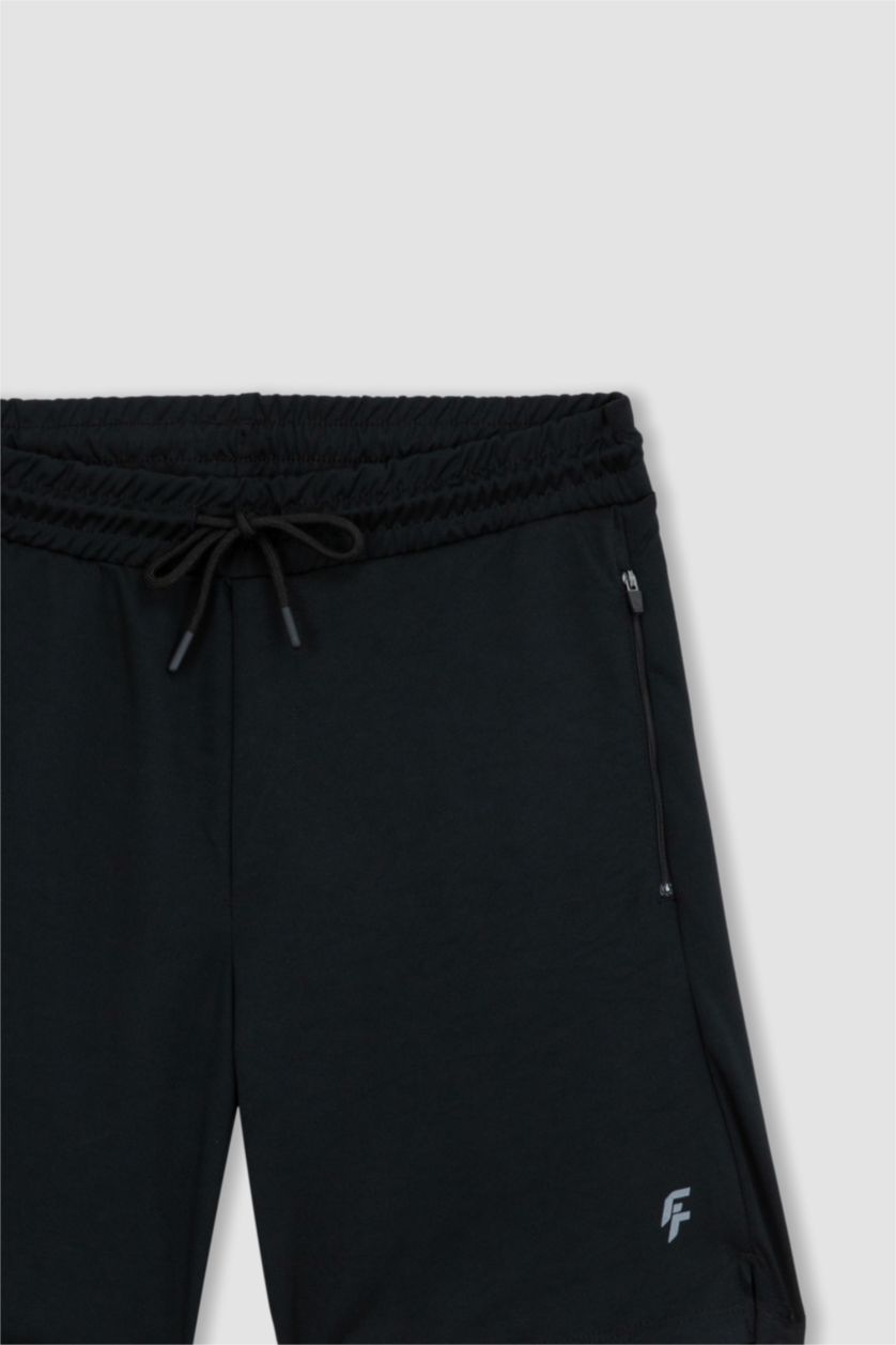 HOMME Noir Short Coupe slim raccourcie