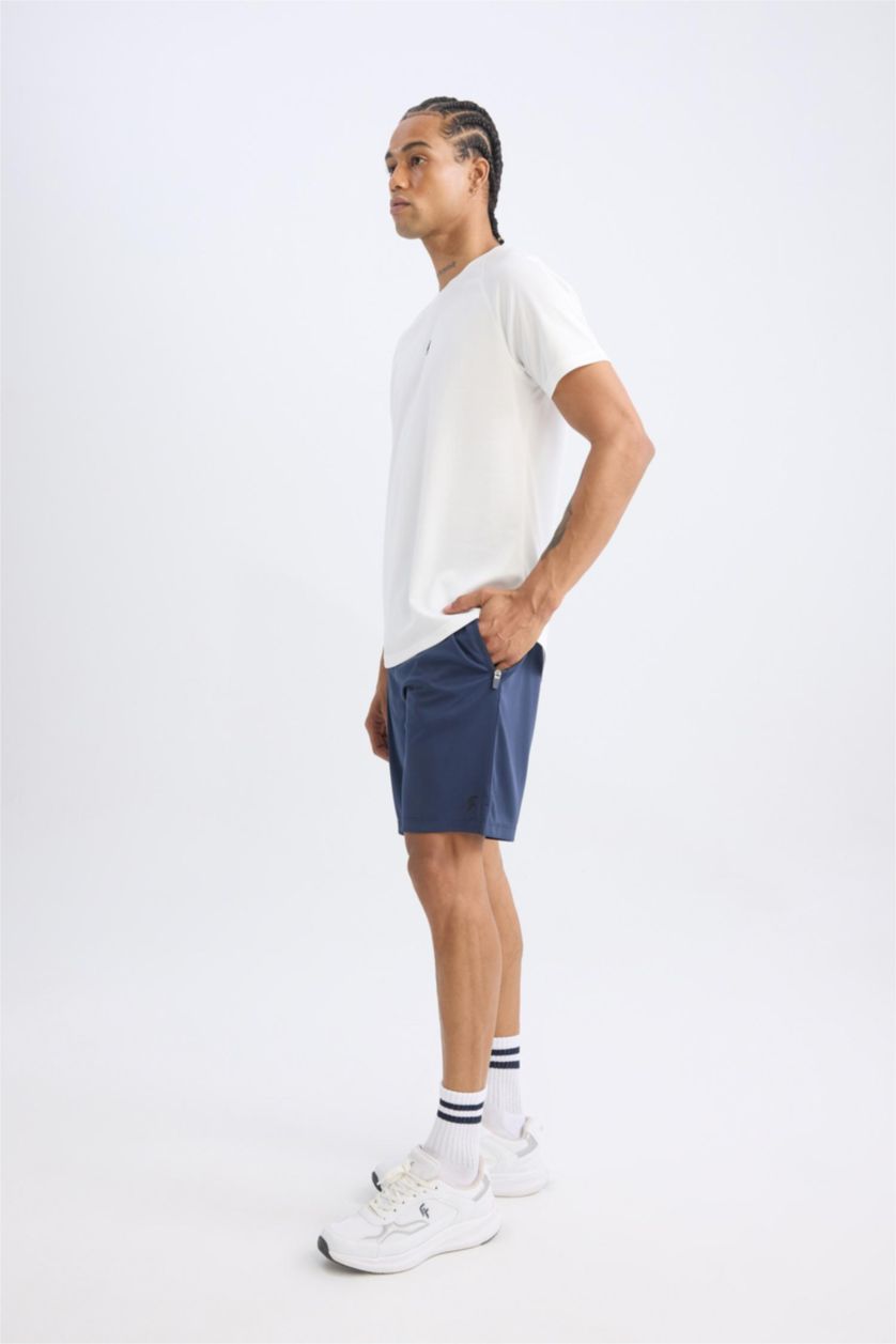Man NAVY DeFactoFit Slim Fit Sports Standard Leg Shorts