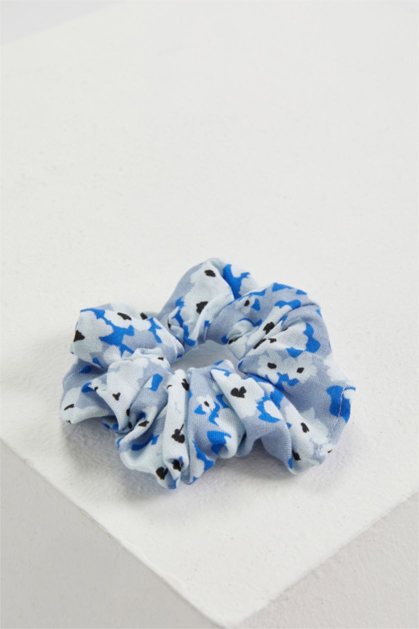 Kadın Karma Çiçek Desenli 3'lü Lastik Toka