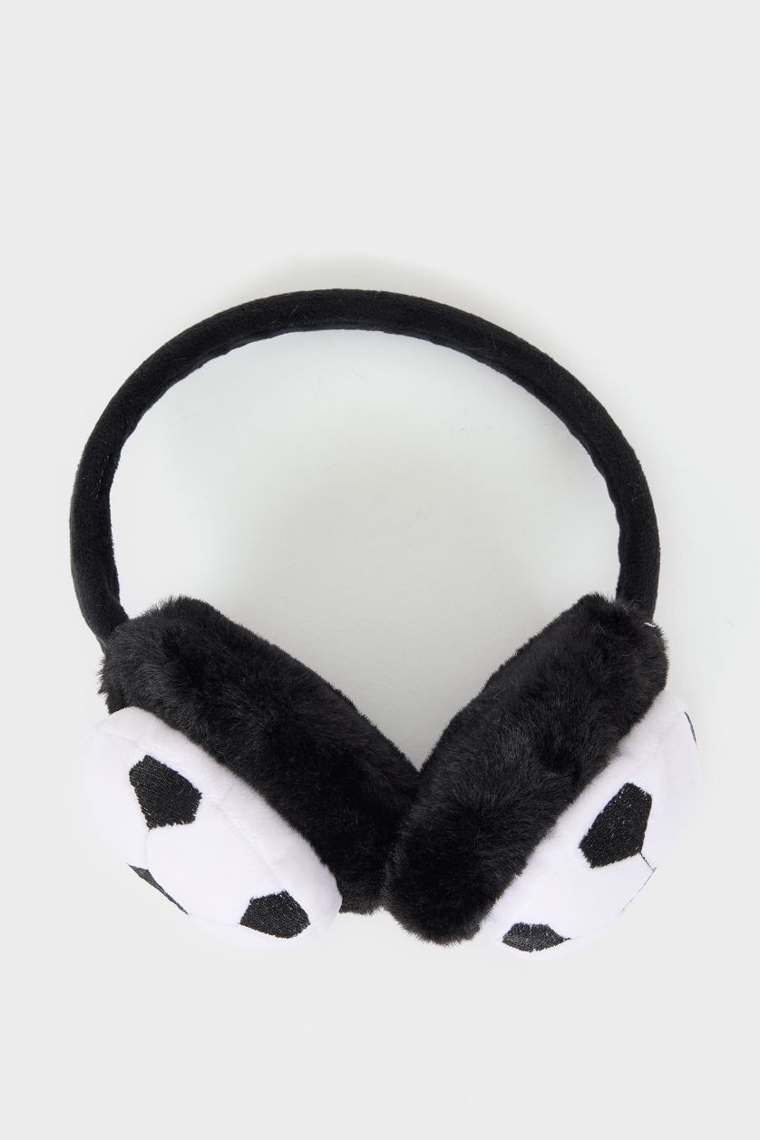 BOYS & TEENS Black Boy Plush Headphones