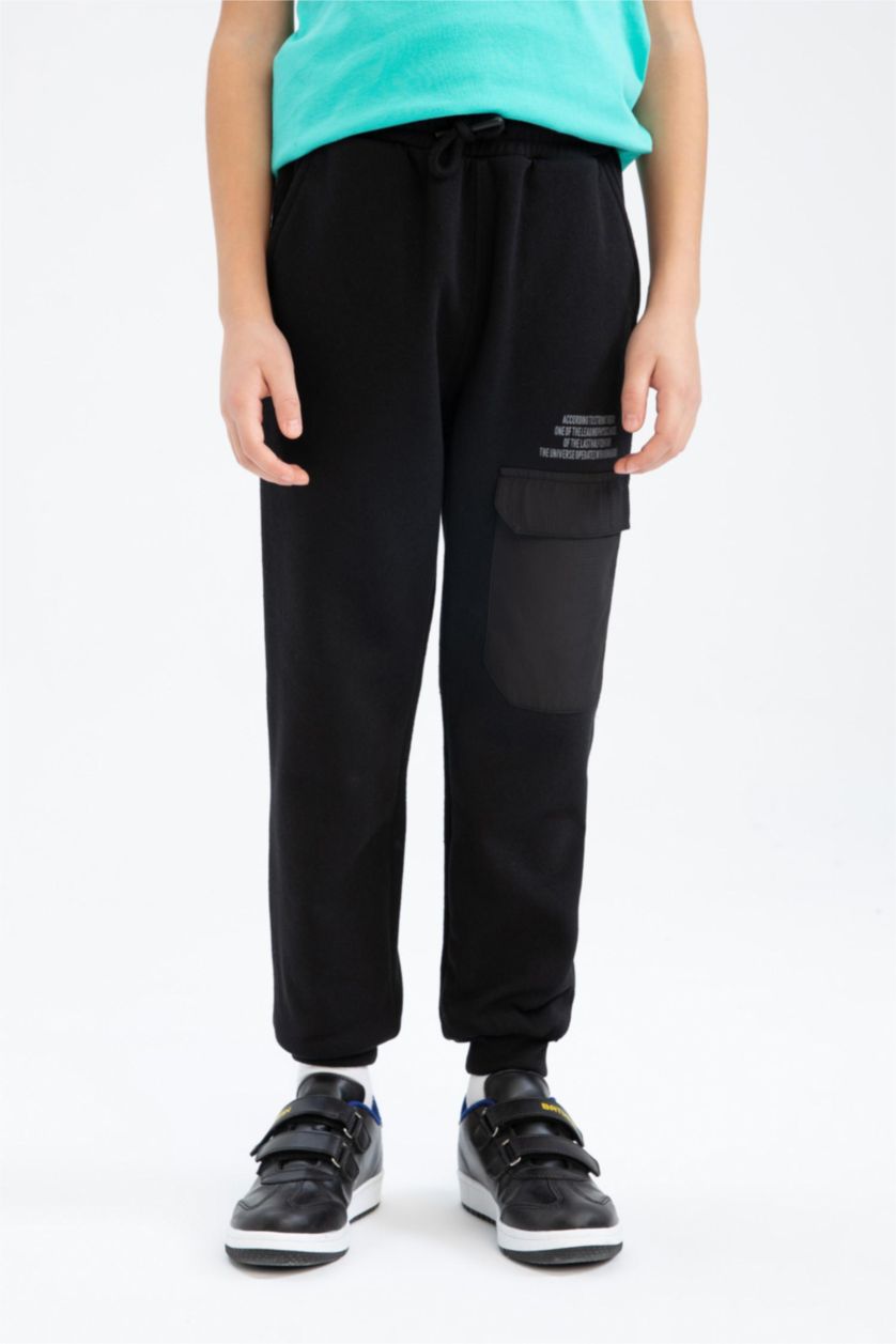 أولادي أسود بنطلون سويت بانتس اولادي سليم فيت بسوسته بجيوب