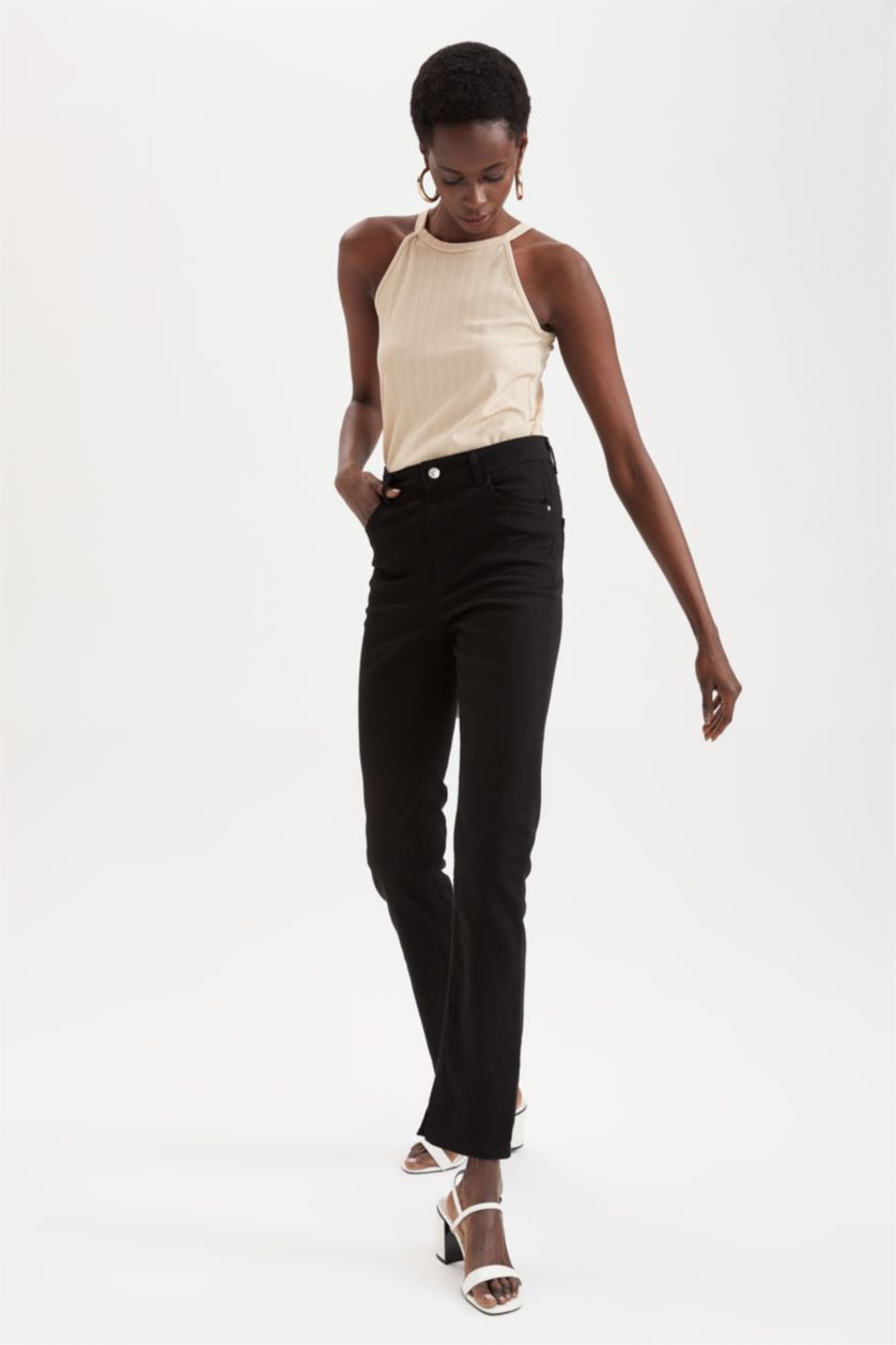 FEMME Beige Débardeur Coupe slim raccourcie Col dos nu