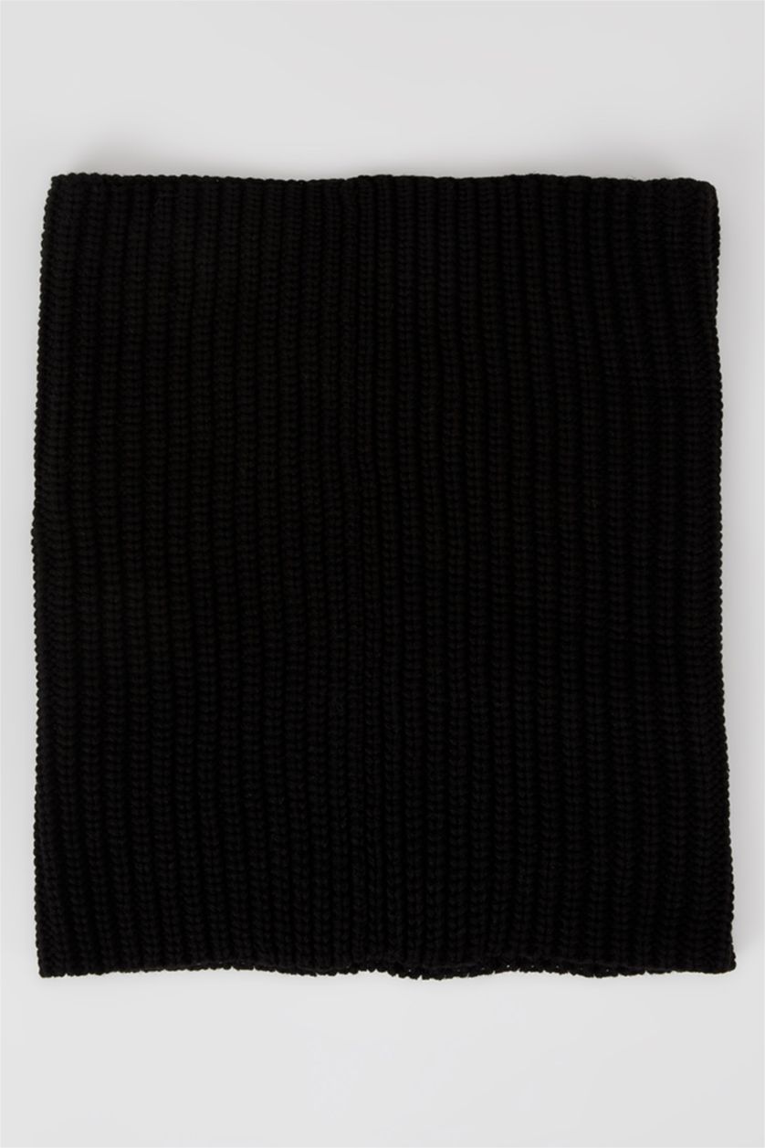 رجالي أسود طقم سكارف رجالي