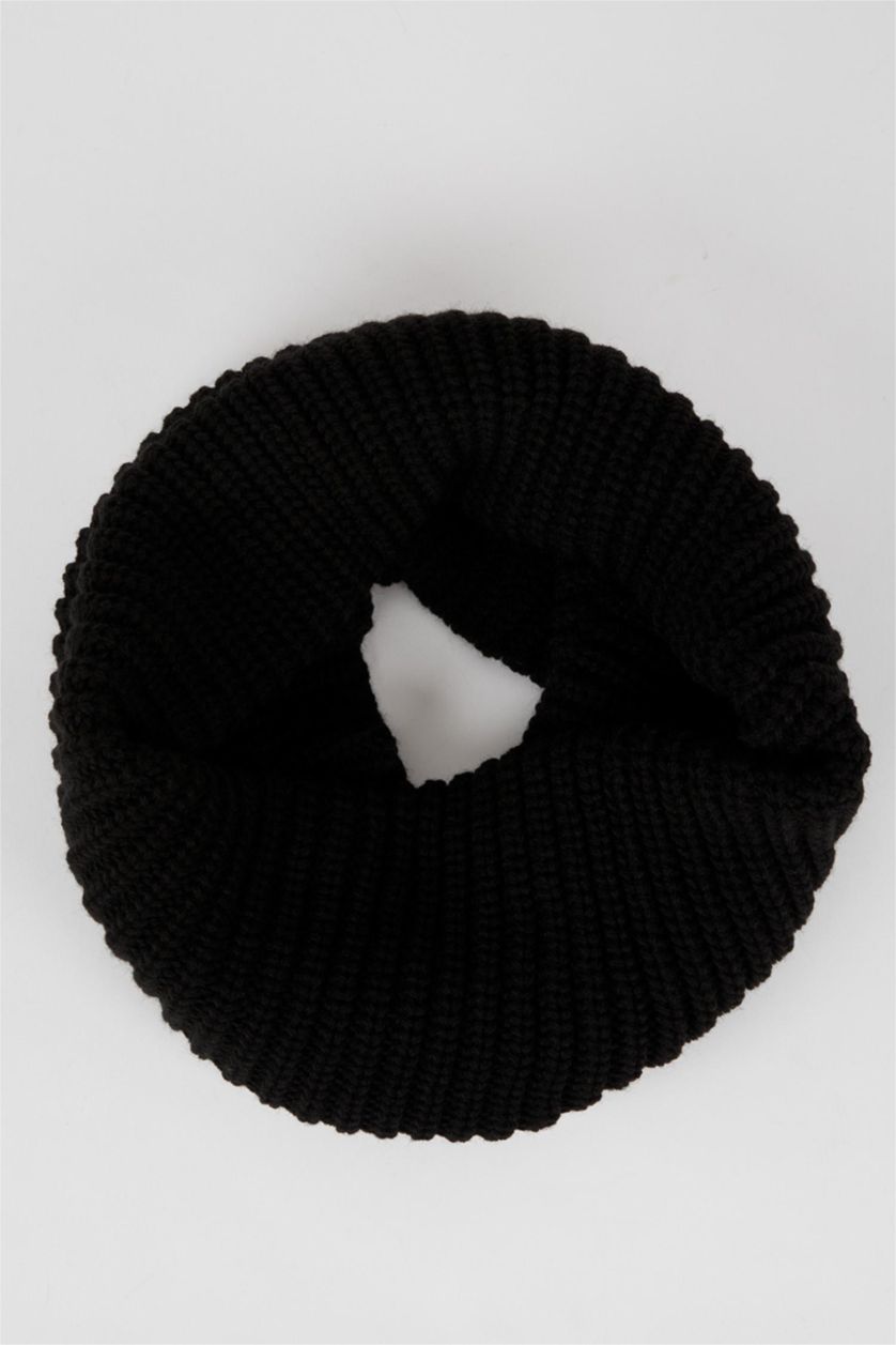 رجالي أسود طقم سكارف رجالي