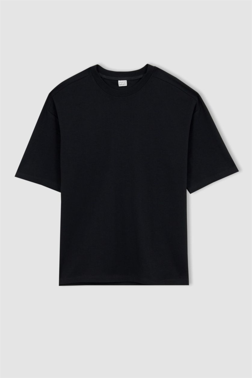 MAN Black Oversize Fit Short Sleeve T-Shirt