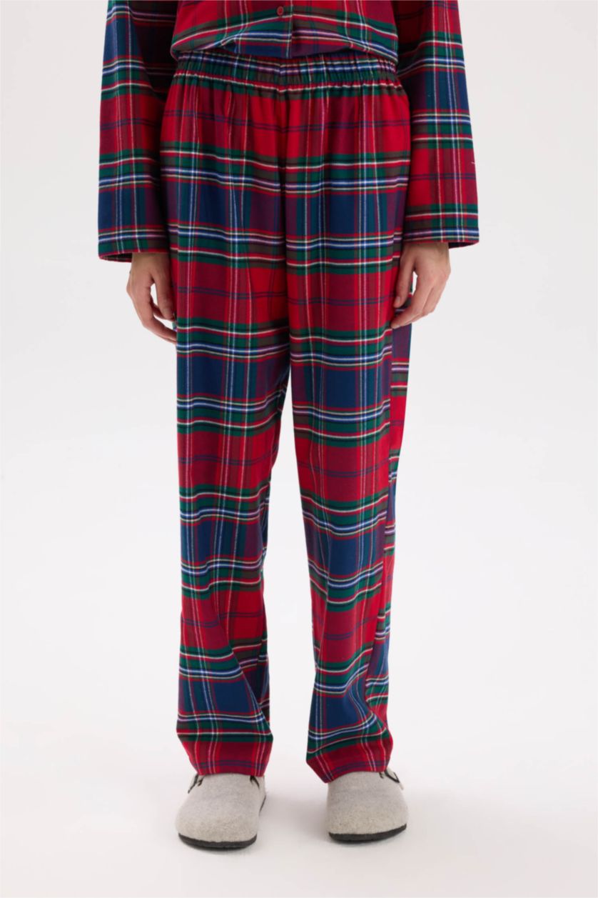 WOMAN Red Flanel 2 piece Set