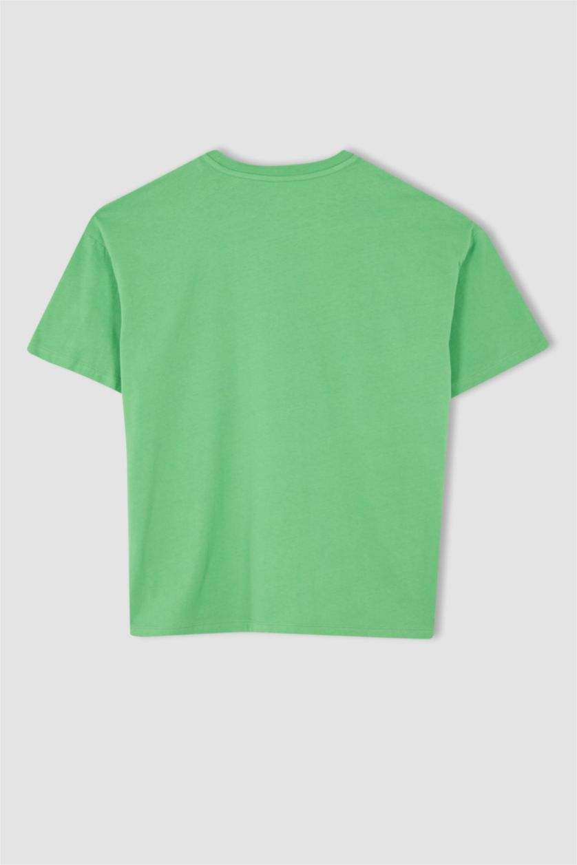 نساء أخضر فاتح Oversize Fit Short Sleeve T-Shirt