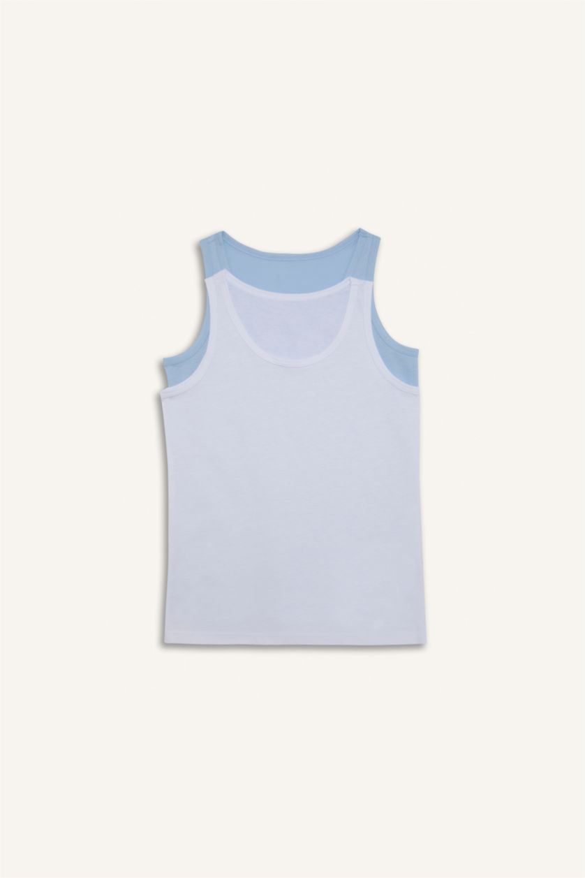 BOYS & TEENS Light Blue Boy 2 Piece Undershirts