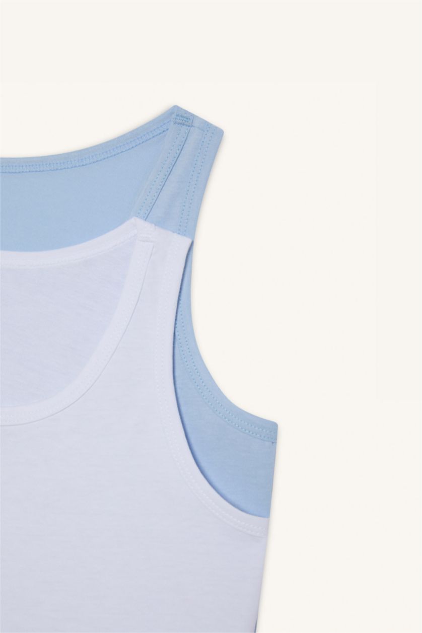 BOYS & TEENS Light Blue Boy 2 Piece Undershirts