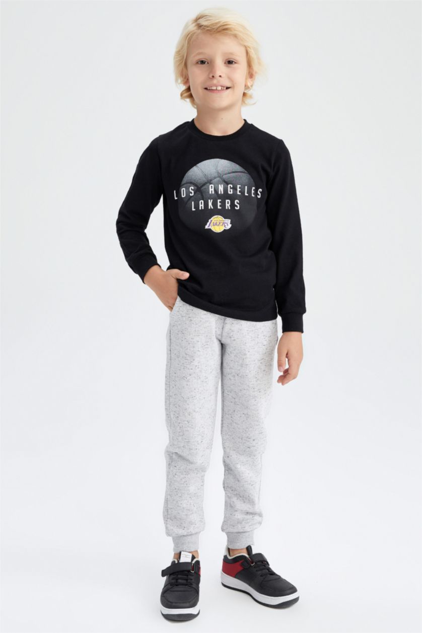Мальчики и подростки Черный Кофта NBA Los Angeles Lakers для мальчиков