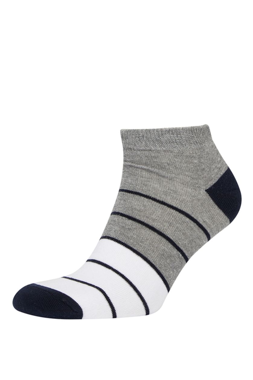 Man Anthracite Melange 3 piece Cotton Short Socks