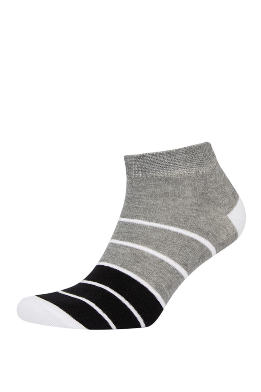 Man Anthracite Melange 3 piece Cotton Short Socks