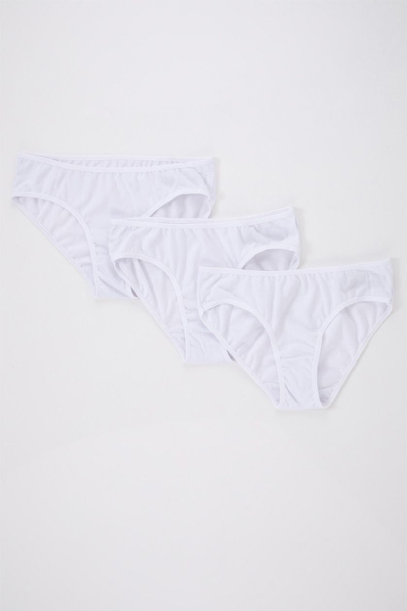 GIRLS & TEENS White Girl 3 piece Slip Panty