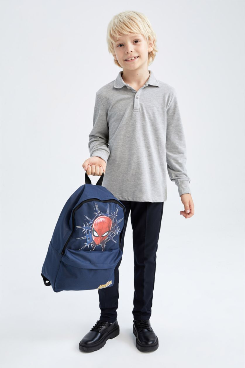 Erkek Çocuk - Genç Erkek Lacivert Erkek Çocuk Spider Man Lisanslı Sırt Çantası