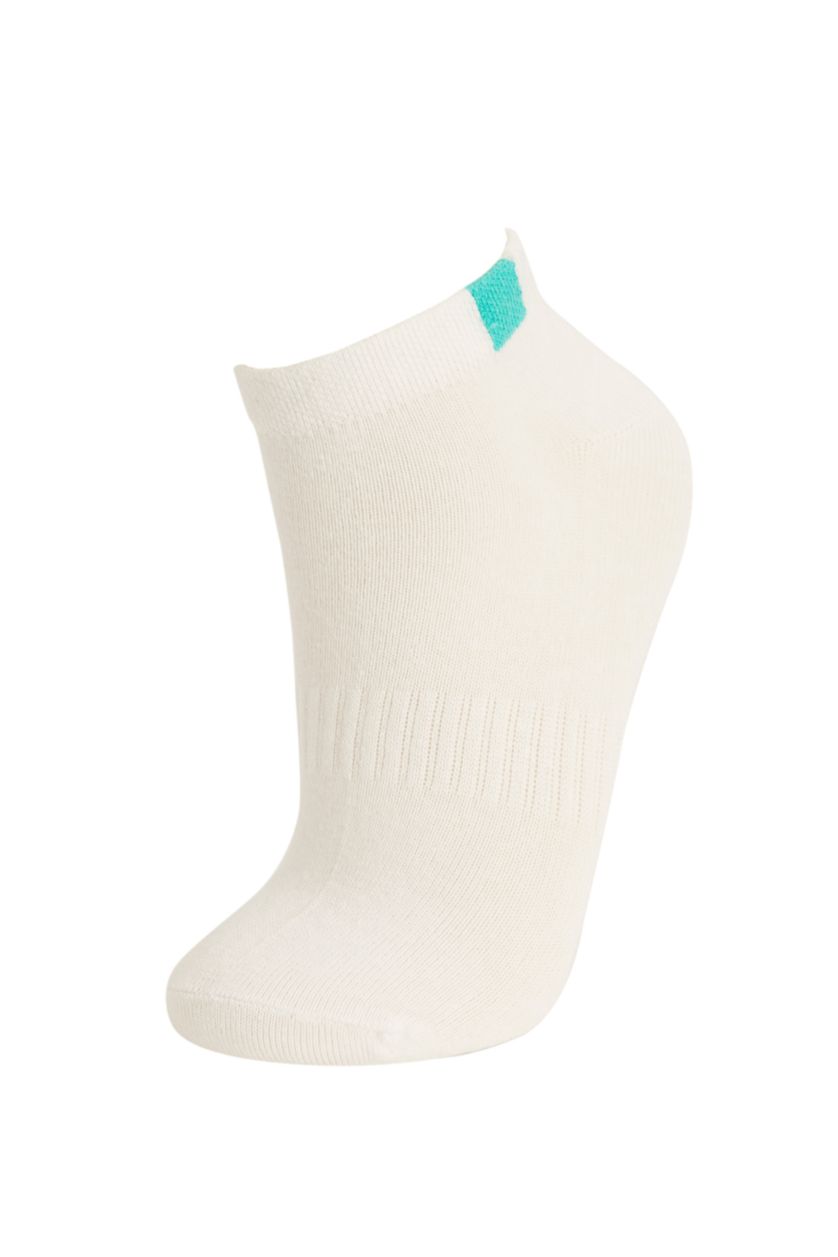 Жіночий Білий короткі шкарпетки з бавовни для жінок