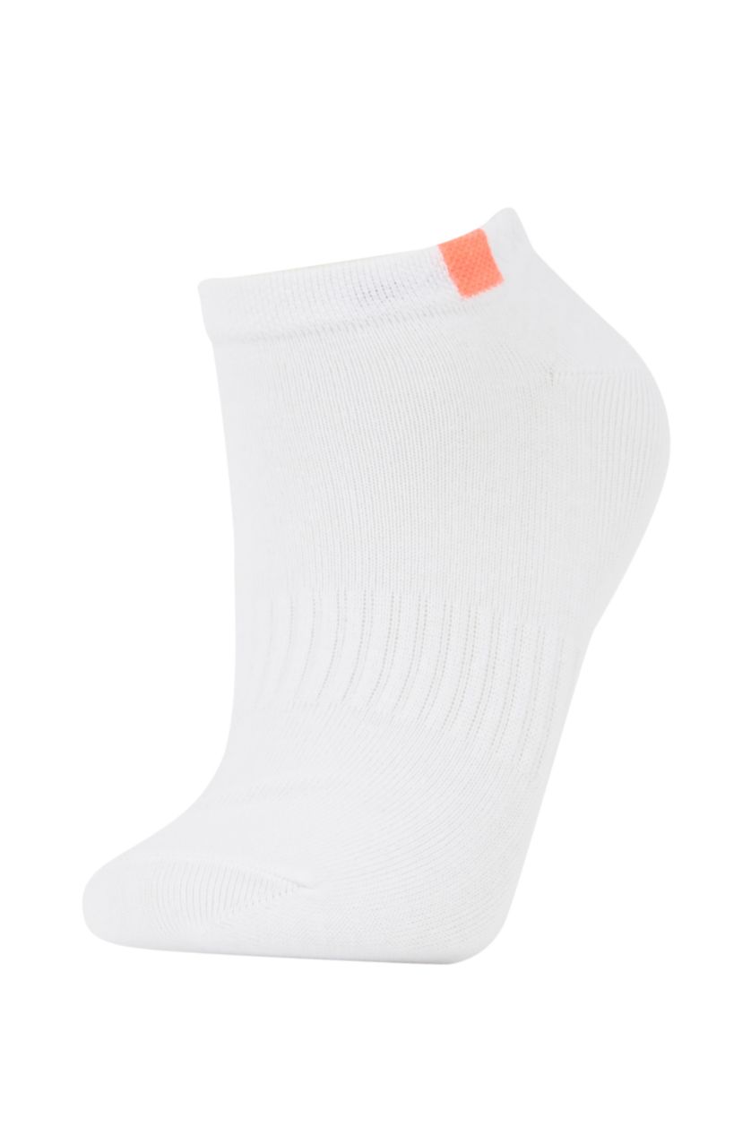 FEMME Blanc Chaussettes Courtes Coton