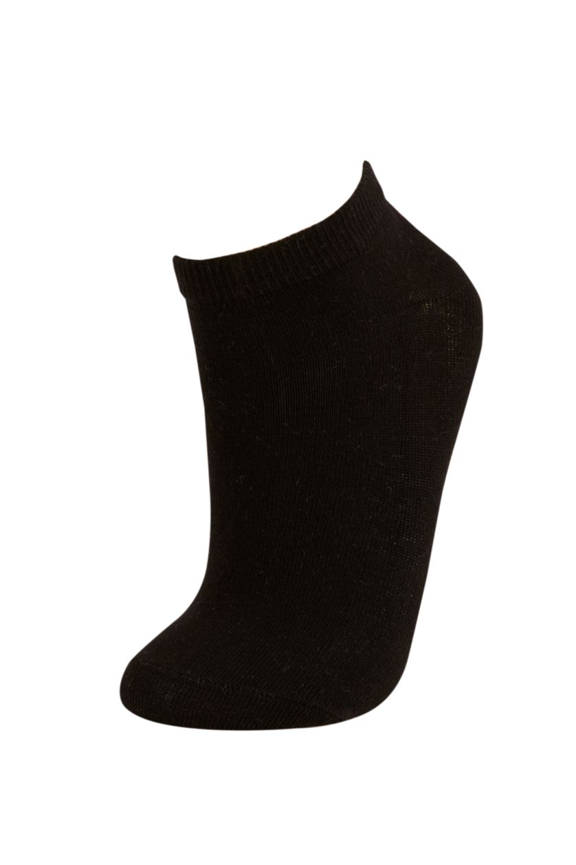 Kadın Gri Kadın 5'li Pamuklu Patik Çorap