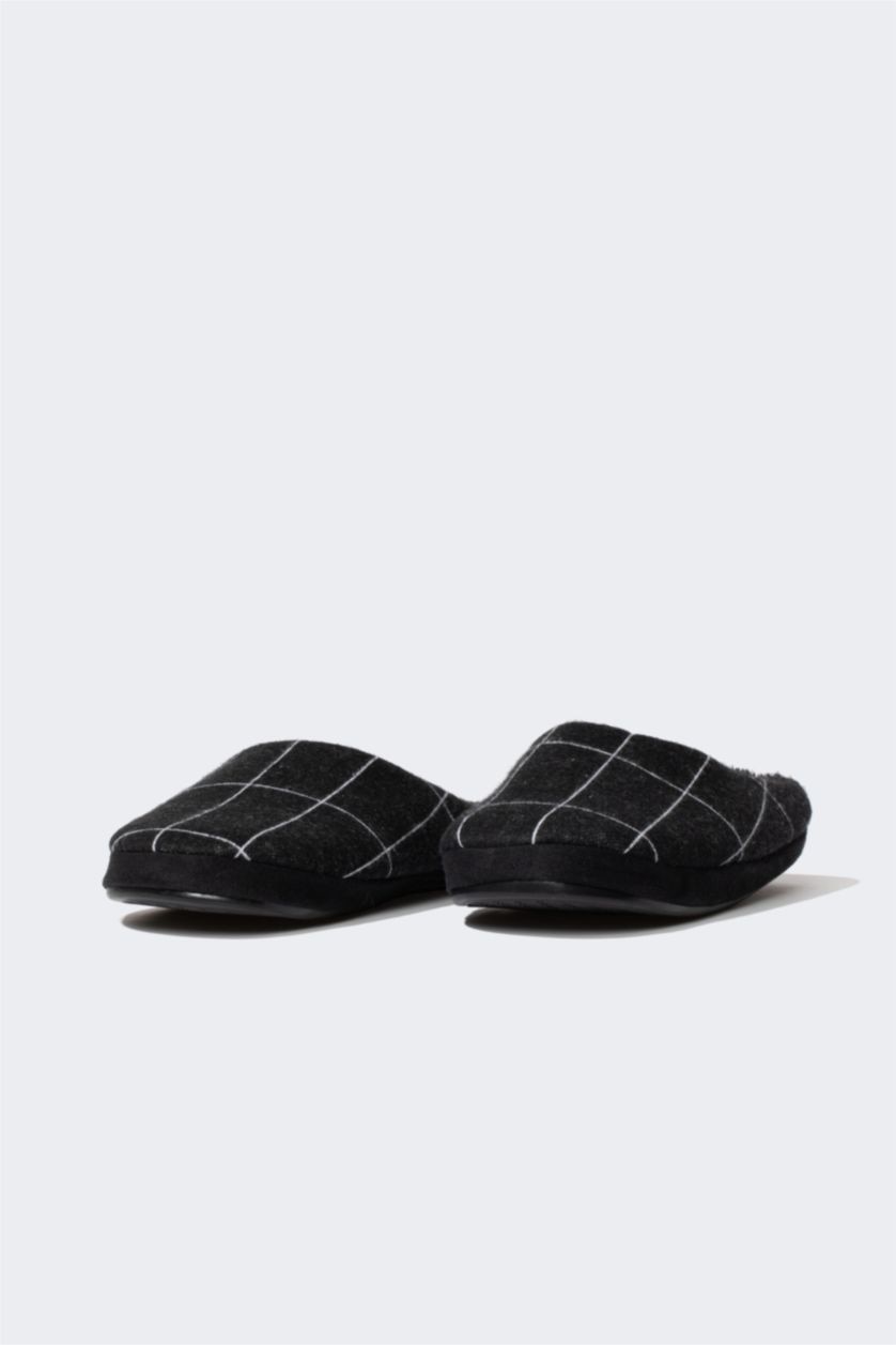 Erkek Siyah Erkek Düz Taban Terlik