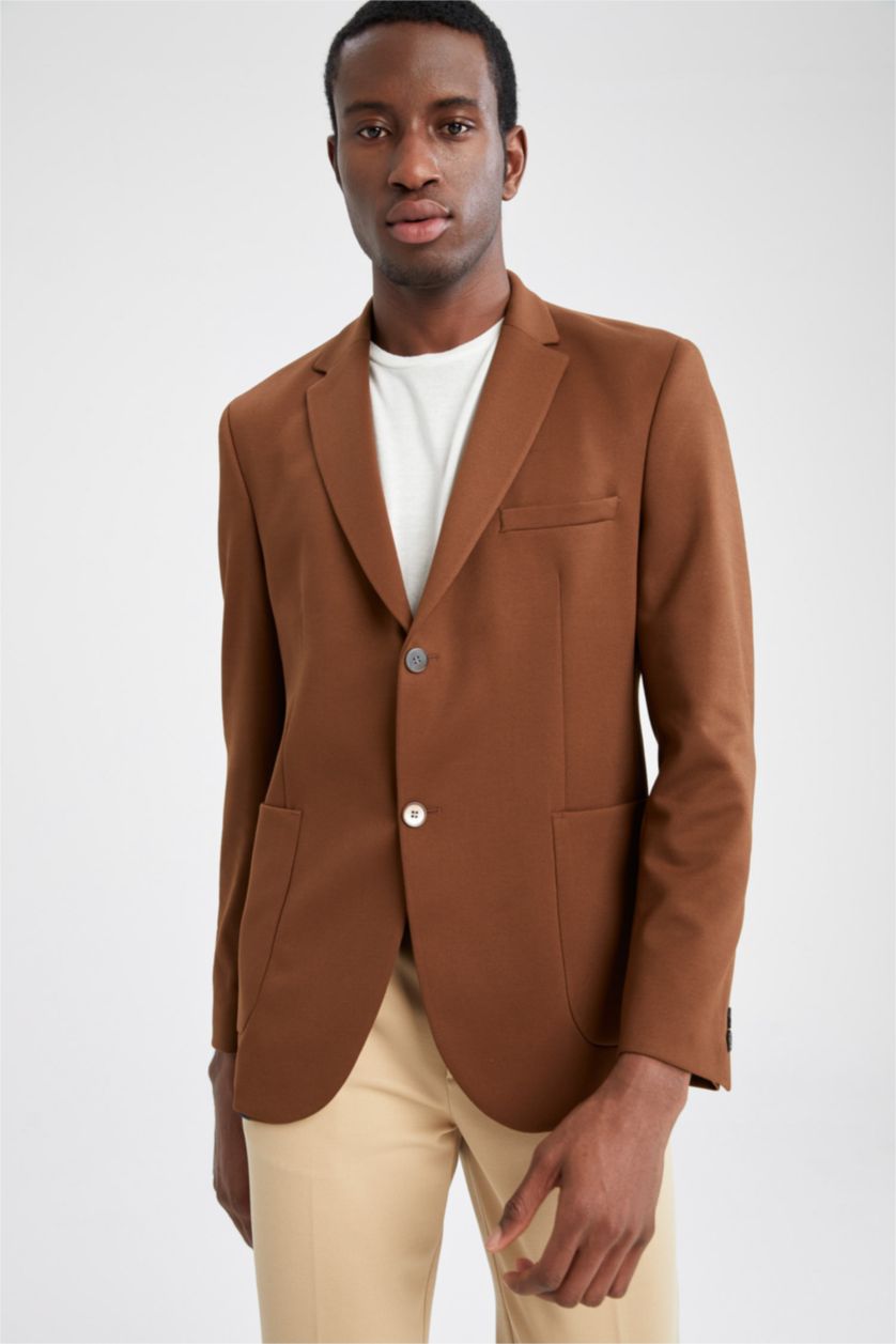 MAN Cinnamon Slim Fit Half Liner Blazer