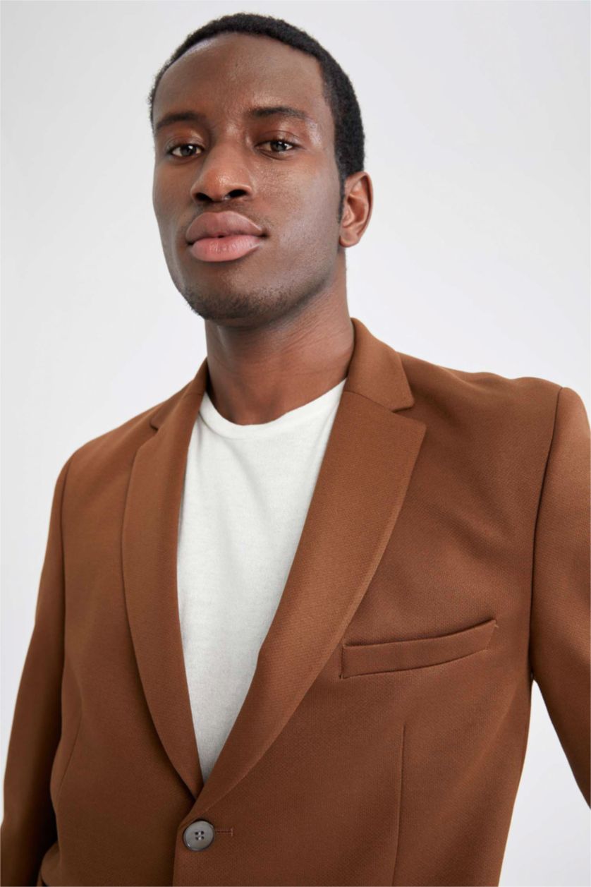 MAN Cinnamon Slim Fit Half Liner Blazer