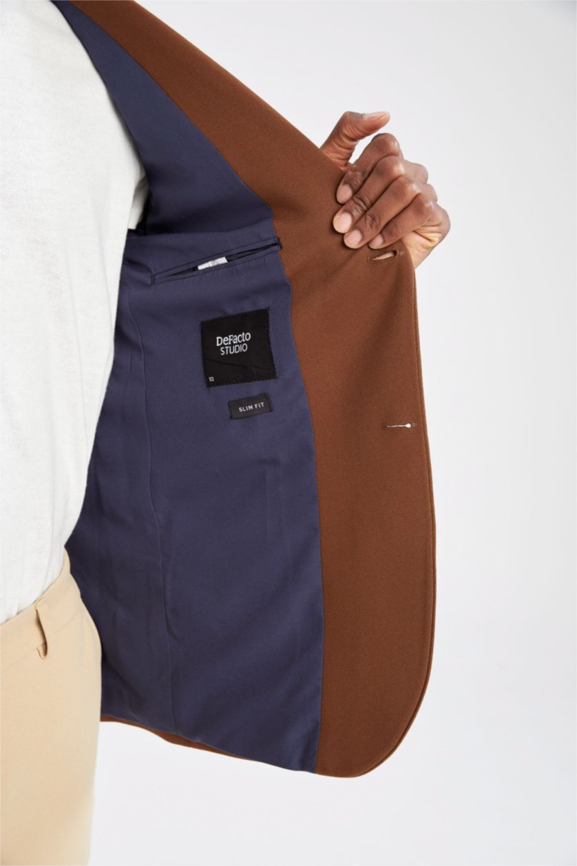 MAN Cinnamon Slim Fit Half Liner Blazer