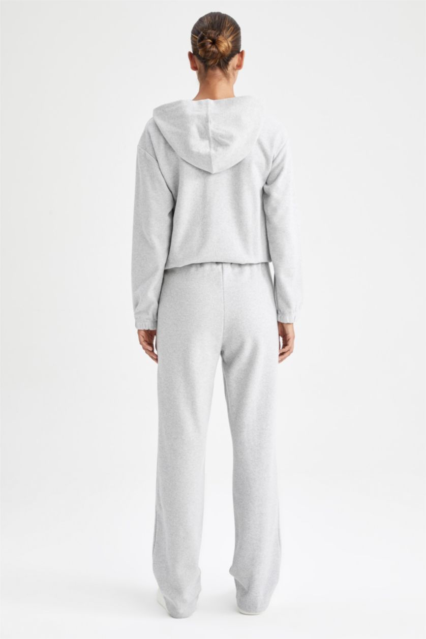 نساء ميلانج رمادي Wide Leg Trousers