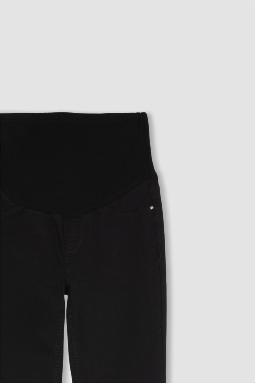 نساء أسود سروال جينز للحوامل سليم فيت